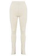 Michelle Side Split Leggings | Cream | MESHKI Leggings | Size S | in Multiple Sizes & Styles | AfterPay Available