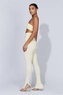 Michelle Side Split Leggings | Cream | MESHKI Leggings | Size XS | in Multiple Sizes & Styles | AfterPay Available