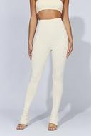 Michelle Side Split Leggings | Cream | MESHKI Leggings | Size XS | in Multiple Sizes & Styles | AfterPay Available