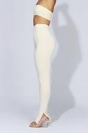 Michelle Side Split Leggings | Cream | MESHKI Leggings | Size XXS | in Multiple Sizes & Styles | AfterPay Available