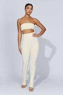 Michelle Side Split Leggings | Cream | MESHKI Leggings | Size XXS | in Multiple Sizes & Styles | AfterPay Available