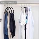 MIZGI Premium Velvet Hangers (Pack of 30) Heavyduty- Non Slip No Shoulder Bump Suit Hangers - Chrome Hooks,Space Saving Clothes Hangers,Rounded