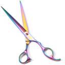Moontay Professional 8.0" Pet Grooming Scissors Set, 4-Pieces 440C Japanese Steel Straight & Curved & Thinning & Chunker Shears/Scissors with 1
