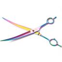 Moontay Professional 8.0" Pet Grooming Scissors Set, 4-Pieces 440C Japanese Steel Straight & Curved & Thinning & Chunker Shears/Scissors with 1