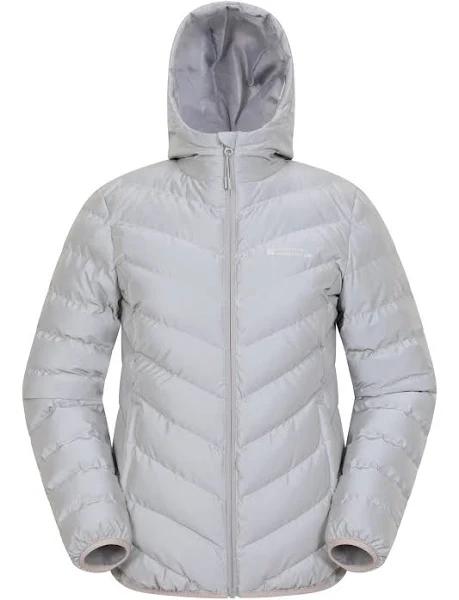 Mountain Warehouse Seasons Women's Reflective Jacket Ladies Padded Winter Coat - Silver - Womens Size 10 AU - AfterPay & zipPay Available