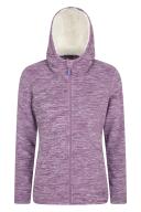 Mountain Warehouse Snowdonia Womens Fleece Hoodie - Full Zip Ladies Hoody - Purple AU Size 6 - AfterPay & zipPay Available