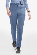 Movement by Butter-Soft Capricorn Women’s 7-Pocket Skinny Pintuck Scrub Pants in Blue Horizon | Size XXS Polyester/rayon/spandex