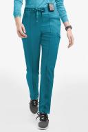 Movement by Butter-Soft Capricorn Women’s 7-Pocket Skinny Pintuck Scrub Pants in Caribbean Blue | Size S Polyester/rayon/spandex