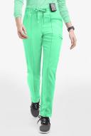 Movement by Butter-Soft Capricorn Women’s 7-Pocket Skinny Pintuck Scrub Pants in Neo Mint | Size XL Polyester/rayon/spandex