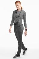 Movement by Butter-Soft Capricorn Women’s 7-Pocket Skinny Pintuck Scrub Pants in Pewter | Size 3x Polyester/rayon/spandex