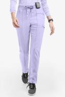 Movement by Butter-Soft Capricorn Women’s 7-Pocket Skinny Pintuck Scrub Pants - Petite in Grape Haze | Size XXS Polyester/rayon/spandex