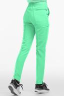 Movement by Butter-Soft Capricorn Women’s 7-Pocket Skinny Pintuck Scrub Pants - Petite in Neo Mint | Size M Polyester/rayon/spandex