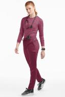 Movement by Butter-Soft Capricorn Women’s 7-Pocket Skinny Pintuck Scrub Pants - Petite in Wine | Size XXS Polyester/rayon/spandex