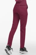 Movement by Butter-Soft Capricorn Women’s 7-Pocket Skinny Pintuck Scrub Pants - Petite in Wine | Size XXS Polyester/rayon/spandex