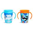 Munchkin WildLove Trainer Miracle 360 Cup, Toddler Cup Set, BPA Free Baby & Toddler Sippy Cups, Non Spill Cup, Dishwasher Safe Baby Cup, Leakproo