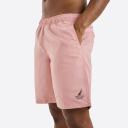 Nautica Men's Board Short Orange & Highlight Pink Color Block Quick-dry Drawstring Swim Trunks L