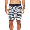 Nautica Men's Board Short Orange & Highlight Pink Color Block Quick-dry Drawstring Swim Trunks L