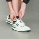New Balance 550 'White Green' (Retro/Unisex/Low Top/Basketball/Wear-resistant) BB550WT1 US 10½