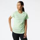 New Balance Q Speed Jacquard Short Sleeve Womens - S / Vibrant Spring Glo