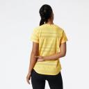 New Balance Q Speed Jacquard Short Sleeve Womens - S / Vibrant Spring Glo