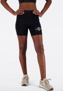 New Balance Women's Essentials Reimagined Archive Cotton Fitted Short Black - Size 2XL