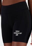 New Balance Women's Essentials Reimagined Archive Cotton Fitted Short Black - Size 2XL