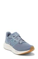 New Balance Women's Fresh Foam Arishi V4 Arctic Grey/Light Arctic Grey/Light Gold Metallic/Gum 020 - Size 10.5