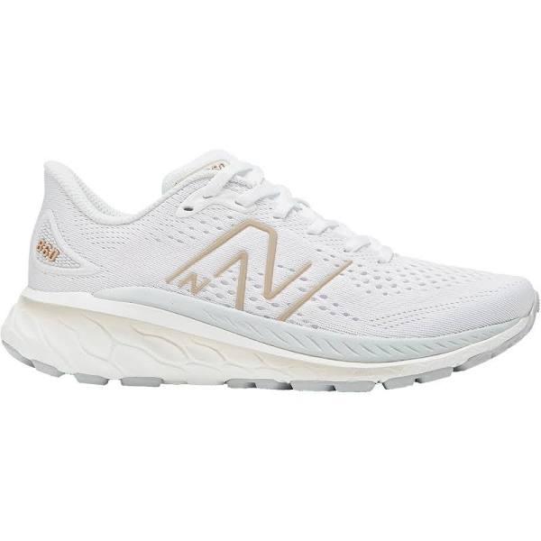 New Balance Women's Shoes Fresh Foam x 860v13 White/Light Aluminum/Light Gold Metallic - Size 7.5