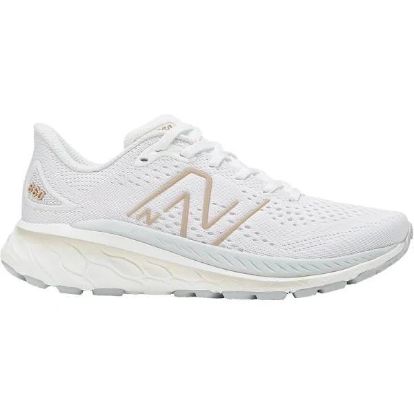 New Balance Women's Shoes Fresh Foam x 860v13 White/Light Aluminum/Light Gold Metallic - Size 8.5