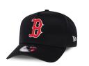 New Era Boston Red Sox Black with Official Team Colours Logo 9Forty A-Frame Snapback