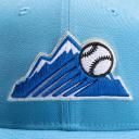 New Era Colorado Rockies Alt 25th Anniversary Iceberg Hat Club Exclusive 59FIFTY Fitted Hat Light blue/royal