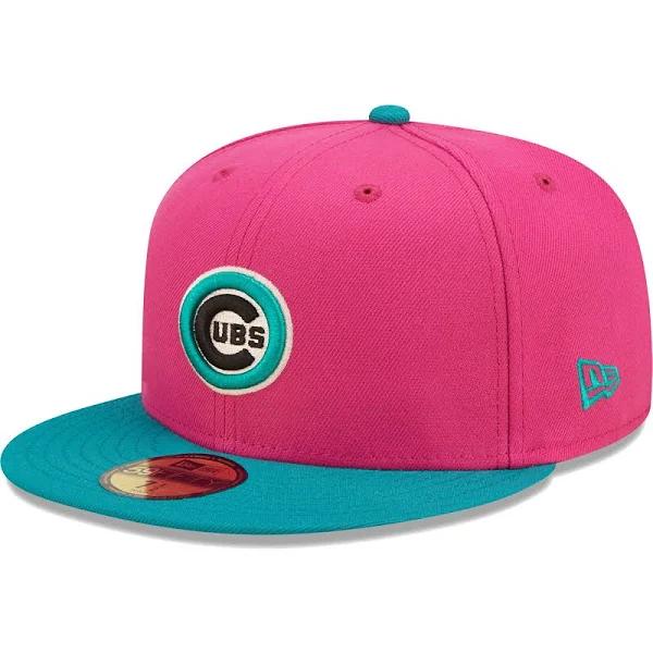 New Era Pink/Green Chicago Cubs Cooperstown Collection Passion Forest 59FIFTY Fitted Hat