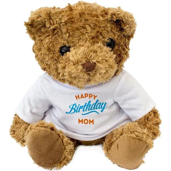New - Happy Birthday Mom - Teddy Bear - Cute Soft Cuddly - Gift Present | London Teddy Bears | Stuffed Animals & Plush