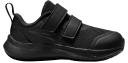 Nike Boys' Star Runner 3 Toddler Velcro Running Shoes (Black/Black/Dark Smoke Grey, Size 4C US)