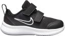 Nike Boys' Star Runner 3 Toddler Velcro Running Shoes (Black/Black/Dark Smoke Grey, Size 4C US)