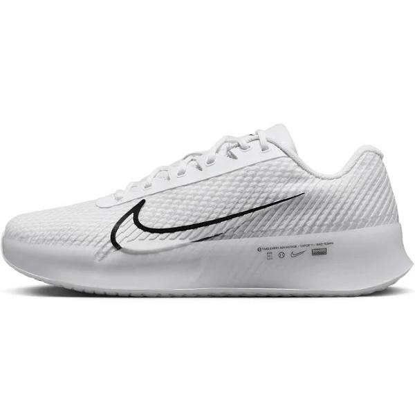 Nike Court Air Zoom Vapor 11 Men's Hard Court Tennis Shoes - White/Black-Summit White 7.5