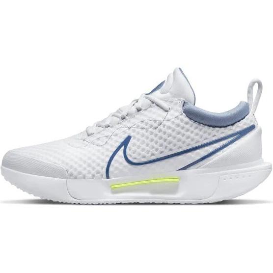 Nike Court Zoom Pro Men Hard Court Tennis Shoes -White Mystic Navy-Ashen slate-Grey Fog 13