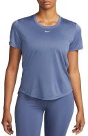 Nike Dri-FIT One Women's Standard-fit Short-Sleeve Top - 50% Recycled Polyester - Blue