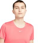 Nike Dri-FIT One Women's Standard-fit Short-Sleeve Top - Pink - 50% Recycled Polyester