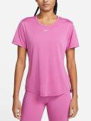 Nike Dri-FIT One Women's Standard-fit Short-Sleeve Top - Pink - 50% Recycled Polyester