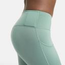 Nike Go Women's Firm-Support Mid-Rise Full-length Leggings with Pockets - Green