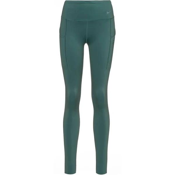Nike Go Women's Firm-Support Mid-Rise Full-length Leggings with Pockets - Green