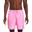 Nike Men's 18" Essential Logo Lap Swim Trunks - Pink Spell XL | Polyester - Swimoutlet.com