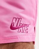 Nike Men's 18" Essential Logo Lap Swim Trunks - Pink Spell XL | Polyester - Swimoutlet.com