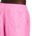 Nike Men's 18" Essential Logo Lap Swim Trunks - Pink Spell XL | Polyester - Swimoutlet.com