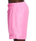 Nike Men's 18" Essential Logo Lap Swim Trunks - Pink Spell XXL | Polyester - Swimoutlet.com