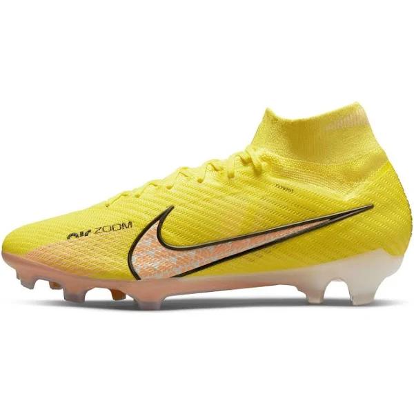 Nike Men's Zoom Mercurial Superfly 9 Elite FG Firm-Ground Soccer Cleats in Yellow, Size: 4 | DJ4977-780