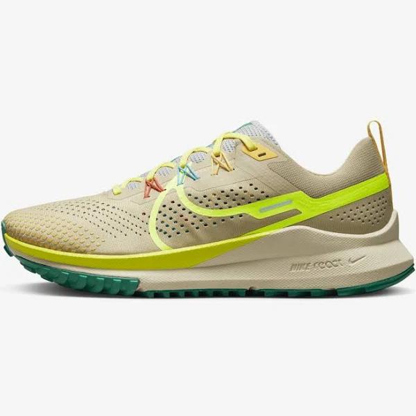 Nike React Pegasus Trail 4 Men's Trail Running Shoes - Team GOLD/VOLT/BALTIC BLUE/STADIUM Green - 12.5 | INTERSPORT