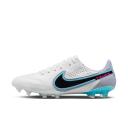 Nike Tiempo Legend 9 Elite FG Firm Ground Soccer Cleat White/Black/Blue/Pink - Size 4.5