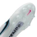 Nike Tiempo Legend 9 Elite FG Firm Ground Soccer Cleat White/Black/Blue/Pink - Size 4.5
